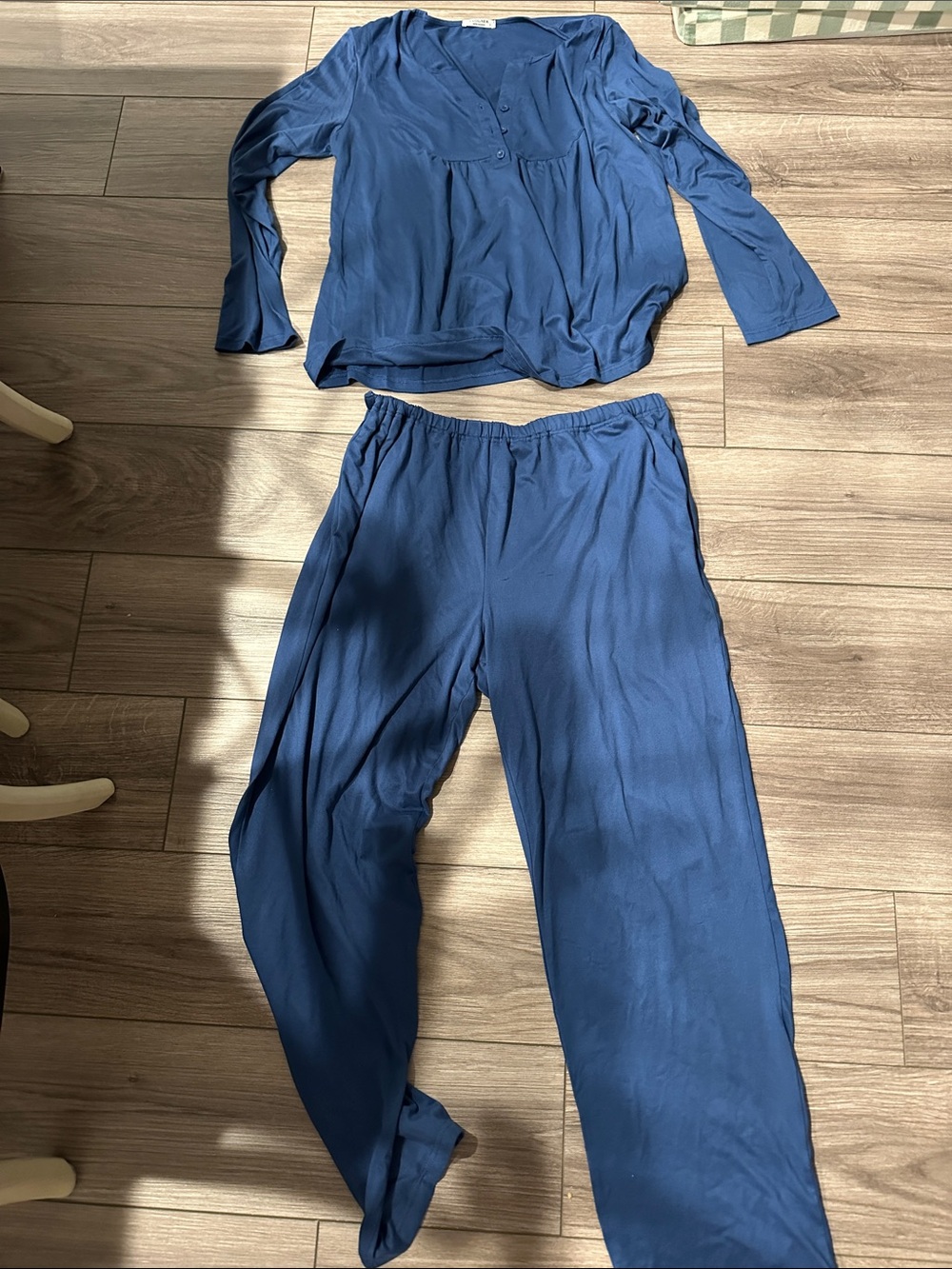 Maternity/Nursing Blue Lounge Pants & Top Set